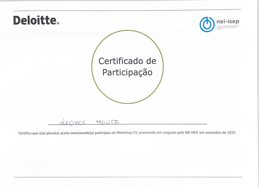 CV Certificate